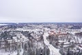 Aerial view of Matinkyla neighborhood of Espoo, Finland Royalty Free Stock Photo