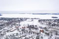 Aerial view of Matinkyla neighborhood of Espoo, Finland Royalty Free Stock Photo