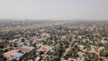 Aerial view of Matola, suburbs of Maputo, Mozambique