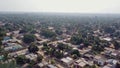 Aerial view of Matola, suburbs of Maputo, Mozambique
