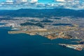 Aerial view of Matsuyama, Ehime, Japan