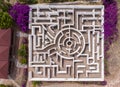 Aerial view of a maze in Lufeng dinosaur valley, Yunnan - China