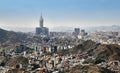 Aerial view of Mecca holy city in Saudia Arabia Royalty Free Stock Photo