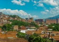Aerial View of Medellin from Nutibara Hill Royalty Free Stock Photo