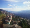 Contrasts of poverty and cosmopolitan life in Medellin, Colombia