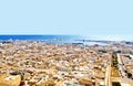 Aerial view from mediaval fortress, Sousse, Tunisia Royalty Free Stock Photo