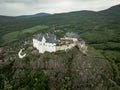 Aerial View Of A Medieval Castle On A Hilltop In Fuzer, Hungary Royalty Free Stock Photo