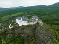 Aerial View Of A Medieval Castle On A Hilltop In Fuzer, Hungary Royalty Free Stock Photo