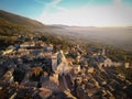 Aerial view of  medieval city of Assisi in Umbria, Italy Royalty Free Stock Photo