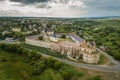 Aerial view of ÃÂ° medieval fortress in Medzhybizh, Khmelnytska Oblast, Ukraine