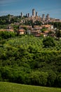 - Aerial view of the medieval town of Montepulciano