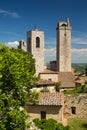 Aerial view of the medieval town of Montepulciano