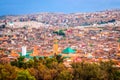 Aerial view on medina of beautiful city Fes, Morocco Royalty Free Stock Photo