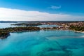 Aerial view from Medulin beach Royalty Free Stock Photo