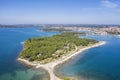 An aerial view of Medulin, Istria, Croatia Royalty Free Stock Photo