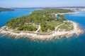 An aerial view of Medulin, Istria, Croatia Royalty Free Stock Photo