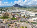 Aerial view of mega shopping mall in Scottsdale, Arizona east of state capital Phoenix.