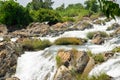 Aerial View Mekong River Southern of Laos Southeast Asia