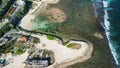 Aerial view of Melasti Ungasan Beach in Bali Royalty Free Stock Photo