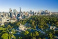 Aerial view of Melbourne CBD
