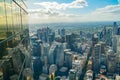 Aerial view Melbourne urban area