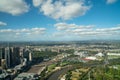 Aerial view Melbourne urban area