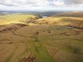 Aerial view of Dartmoor, Devon