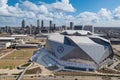 Aerial view of Mercedes-Benz Stadium, Atlanta, GA Royalty Free Stock Photo