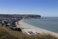 Aerial view Mers-le-Bains, Somme, France