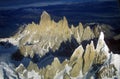 Aerial view at 3400 meters of Mount Fitzroy, Cerro Torre Range and Andes Mountains, Patagonia, Argentina