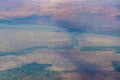 Aerial view of metropolitan area of Khartoum the Capital of Sudan, located at the confluence of the White Nile and the Blue Nile