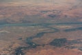 Aerial view of the metropolitan area of Khartoum the Capital of Sudan, located at river Nile