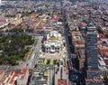 Aerial view of mexico city center Royalty Free Stock Photo