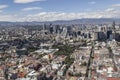 Aerial view of mexico city financial district reforma