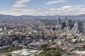Aerial view of mexico city financial district reforma