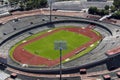 Aerial view of mexico city university olympic stadium Royalty Free Stock Photo