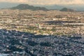 Aerial View Of Mexico City, view from airplane