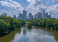 Aerial view of Atlanta, Georgia in May 2023 Royalty Free Stock Photo