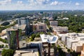 Aerial view Midtown Atlanta skyline and Buckhead in the background Royalty Free Stock Photo