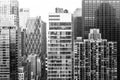 Aerial view of midtown Manhattan Royalty Free Stock Photo