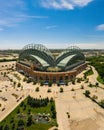 Aerial View of Miller Park, Home of the Milwaukee Brewers Baseball Team