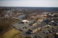 Aerial View of Milltown New Jersey and river Royalty Free Stock Photo