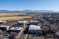Aerial view of Minden and Gardnerville Nevada Royalty Free Stock Photo