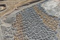 Aerial view of mine waste dump Royalty Free Stock Photo