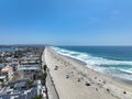 Aerial view of Mission Bay and beach in San Diego, California. USA. Royalty Free Stock Photo