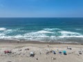 Aerial view of Mission Bay and beach in San Diego, California. USA. Royalty Free Stock Photo