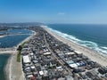 Aerial view of Mission Bay and beach in San Diego, California. USA. Royalty Free Stock Photo