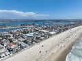 Aerial view of Mission Bay and beach in San Diego, California. USA. Royalty Free Stock Photo