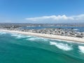 Aerial view of Mission Bay and beach in San Diego, California. USA. Royalty Free Stock Photo