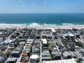 Aerial view of Mission Bay and beach in San Diego, California. USA. Royalty Free Stock Photo